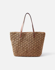 Julie Woven Shopper Bag, , large