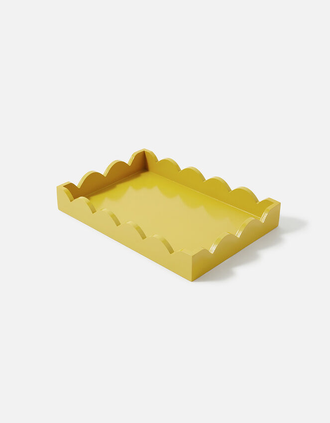 Medium Wooden Tray with Scalloped Edge Trays & Coasters Accessorize UK