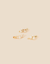 Mini Pearl Salon Clips Set of Three, , large