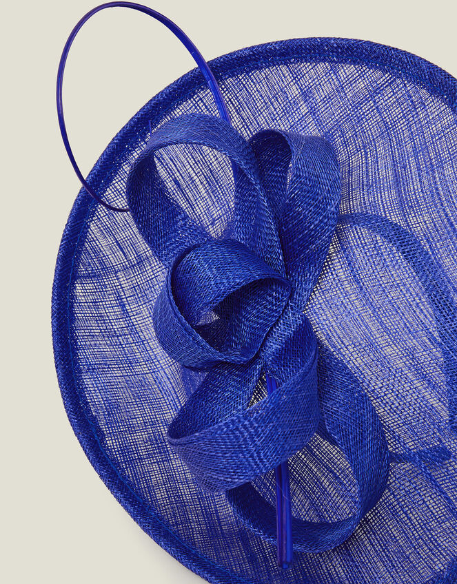 Loop Quil Disc Fascinator, Blue (COBALT), large