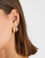 Layered Hoop Ear Cuffs, , large