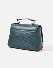 Jessica Croc Handheld Bag, Teal (TEAL), large