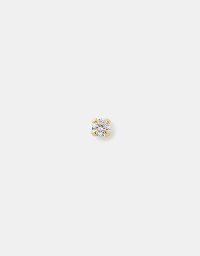 Lab Grown Diamond 0.1ct Single Stud Earring 9ct Gold, , large