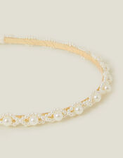 Girls Pearl Headband, , large