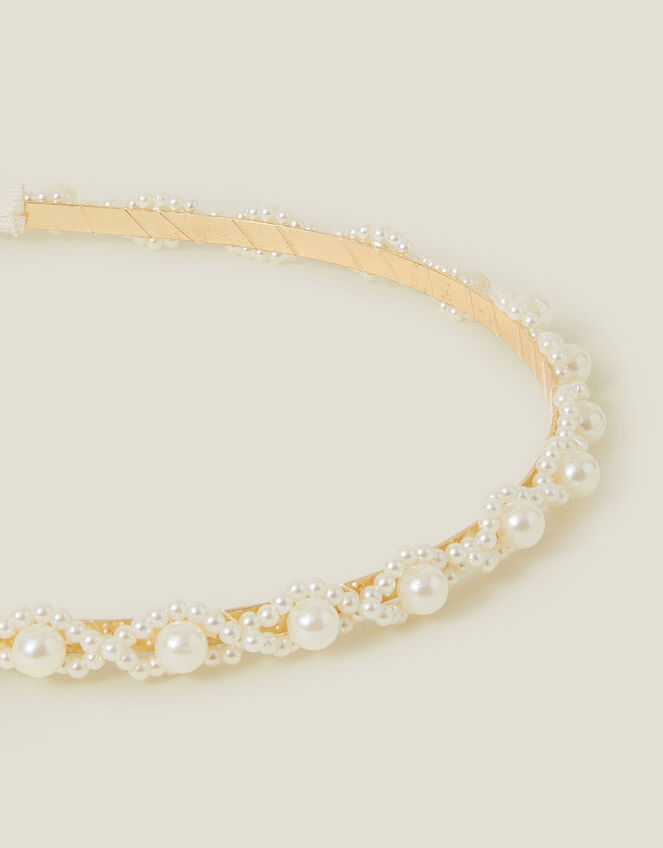 Girls Pearl Headband, , large