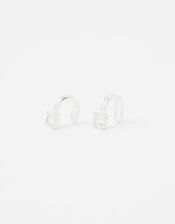 Sterling Silver Sparkle Ear Cuff Set, , large