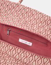 Woven Aztec Shopper Bag, , large