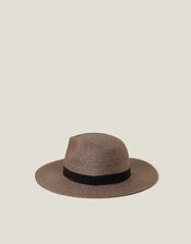 Straw Fedora Hat, , large