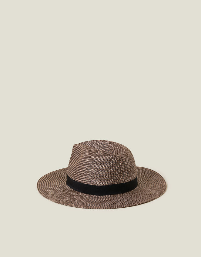 Straw Fedora Hat, , large
