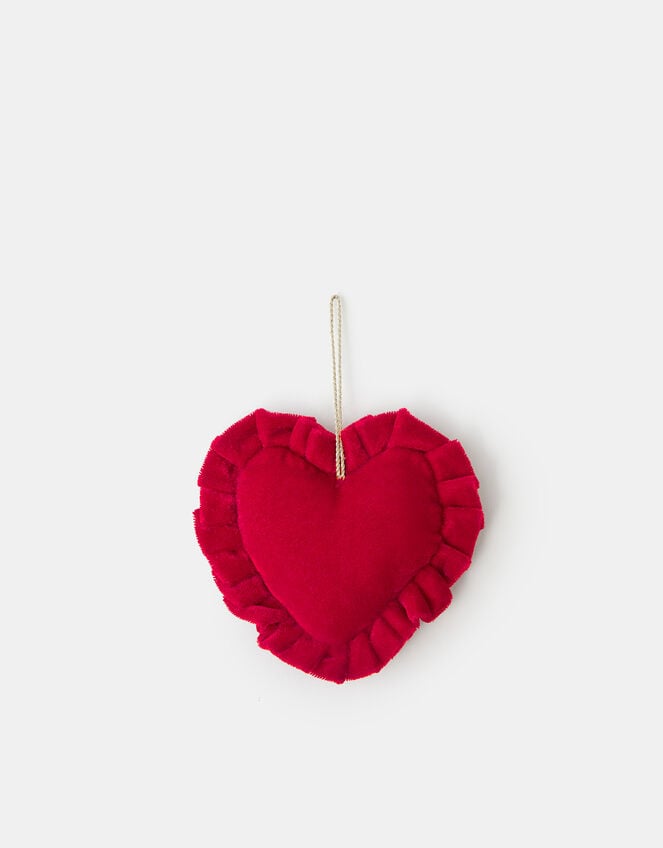 Love Velvet Heart Christmas Tree Decoration, , large