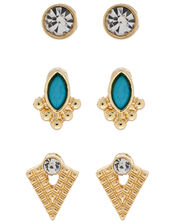 Turquoise Stud Earring Set, , large