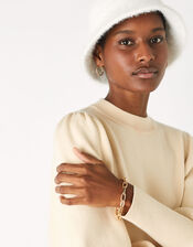 Simple Medium Chain Bracelet, Gold (GOLD), large