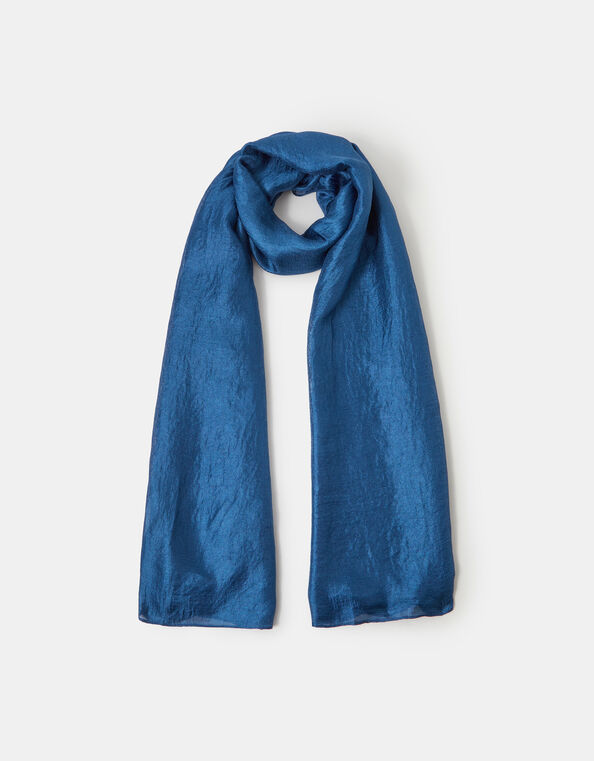 Lightweight Shimmer Scarf, Blue (BLUE), large