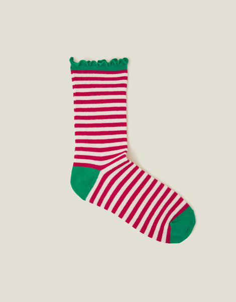 Festive Stripe Socks, , large