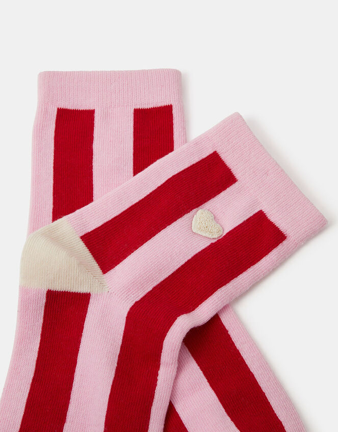 Heart Stripe Socks, , large
