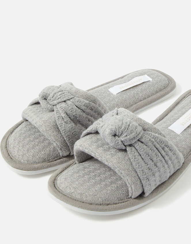 Waffle Twist Mules, Grey (GREY), large