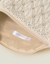 Bridal Embellished Zip Clutch Bag, , large