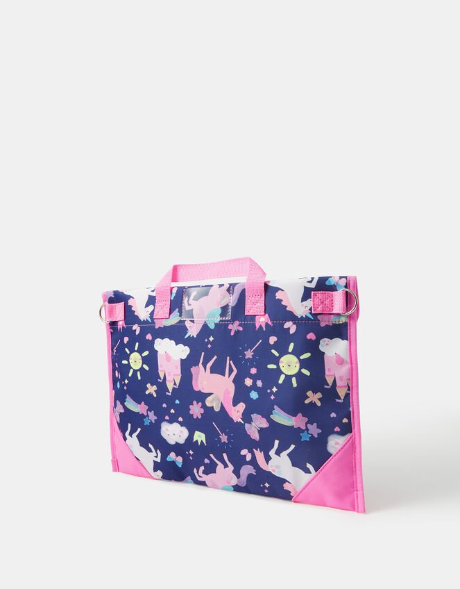 Girls Unicorn Print Book Bag, , large