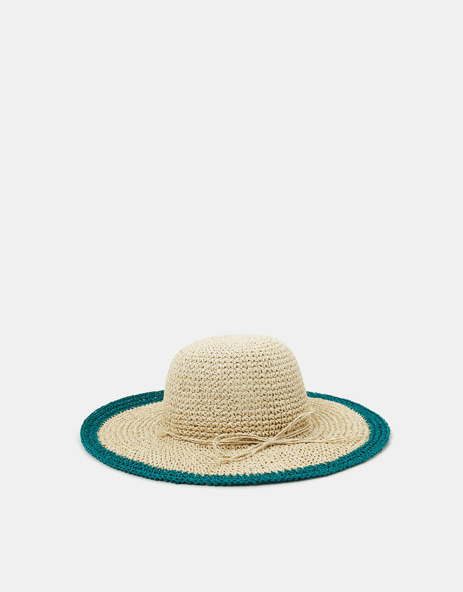 Shell Beaded Floppy Hat, , large