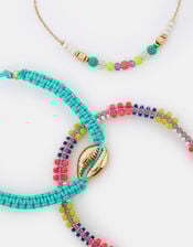 3-Pack Shell Beaded Mix Bracelets, , large