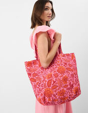 Floral Print Shopper Bag, , large