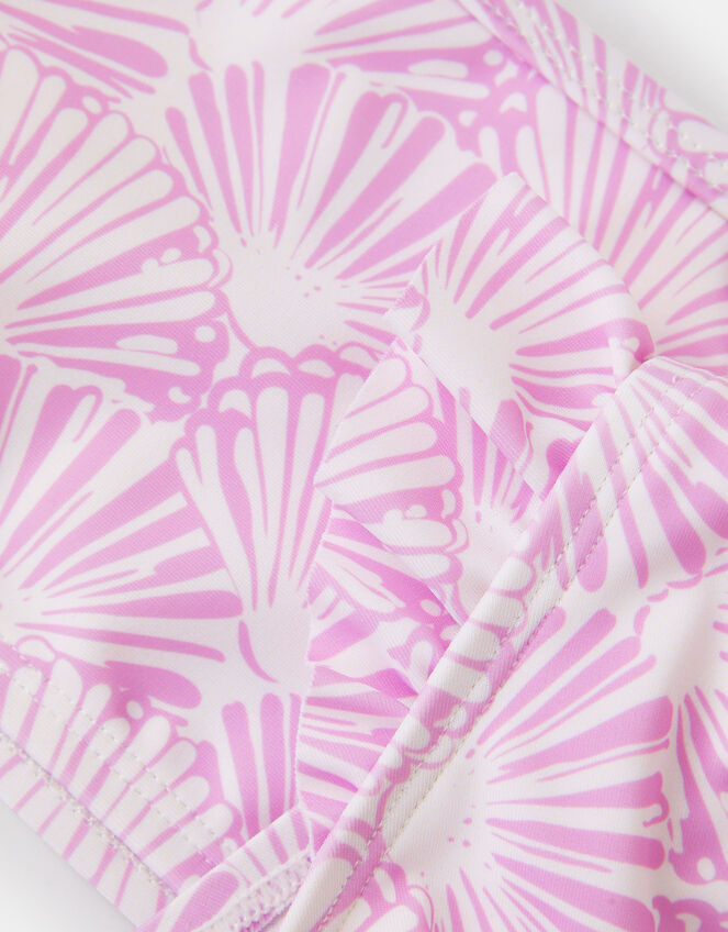 Girls Shell Print Bikini Set, Purple (LILAC), large