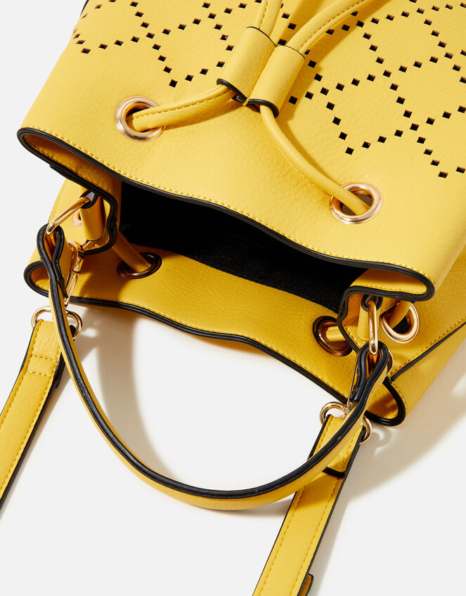 Cut-Out Cross-Body Bag, Yellow (YELLOW), large