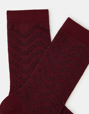 Chevron Glitter Socks, , large