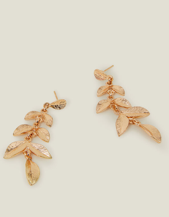Vine Leaf Drop Earrings, , large