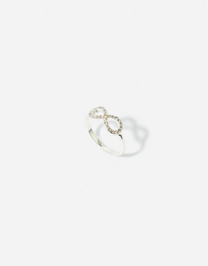 Pave Eternity Ring, White (CRYSTAL), large