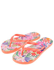 Painterly Floral EVA Flip Flops, Multi (BRIGHTS-MULTI), large