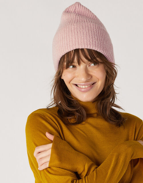 Soho Knit Beanie Hat Pink