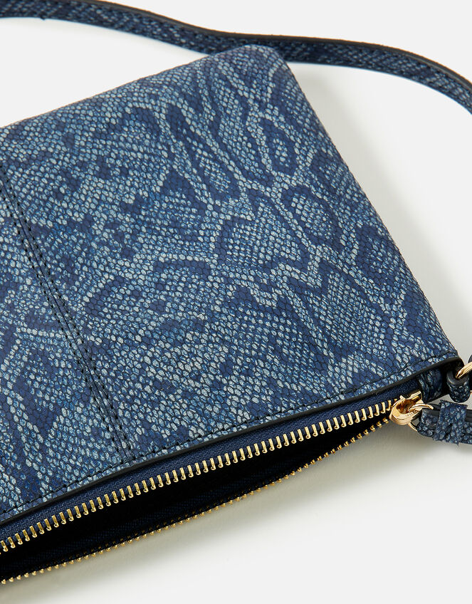 Sophie Cross-Body Reptile Leather Bag, , large