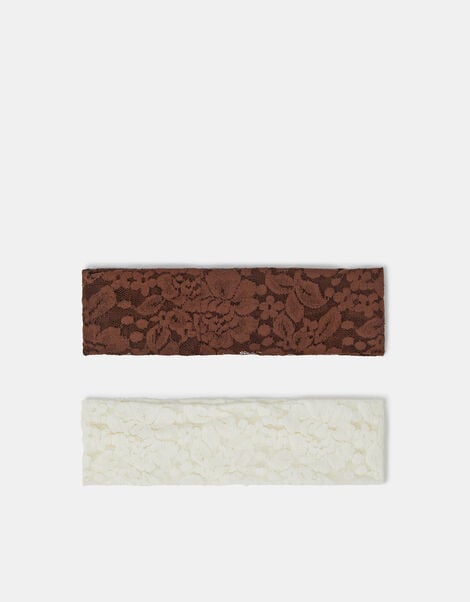 2-Pack Lace Bando Headbands, , large