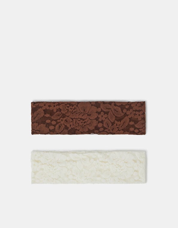 2-Pack Lace Bando Headbands, , large
