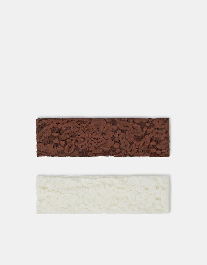 2-Pack Lace Bando Headbands, , large