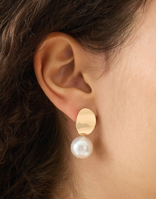 Pearl Drop Earrings, , large