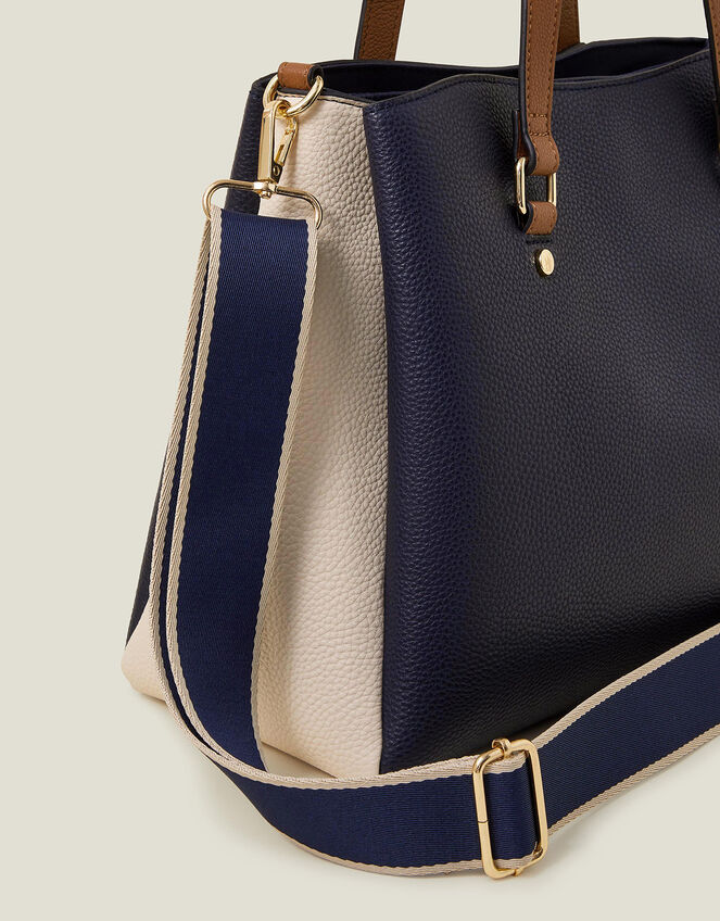 Colour Block Shoulder Bag, , large