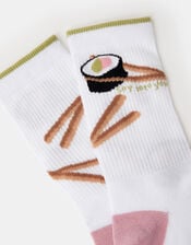 Sushi Print Socks, , large