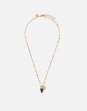 Healing Stones Gold-Plated Necklace - Lapis, , large