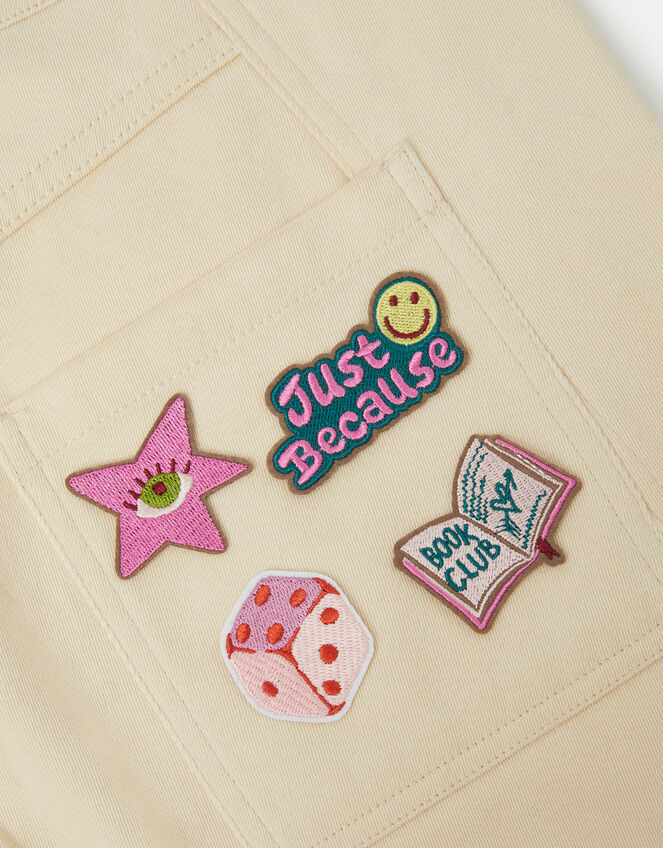 4-Pack Book Club Embroidered Iron-On Patches, , large