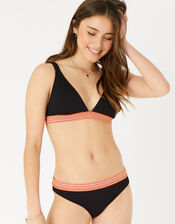 Bright Waistband Bikini Briefs, Black (BLACK), large