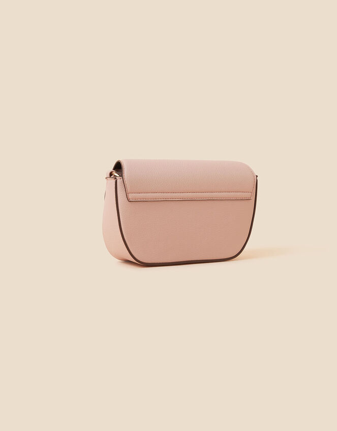 Large Clasp Cross-Body Bag, Nude (NUDE), large