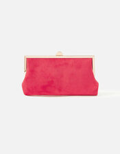 Suedette Clip Frame Bag, , large