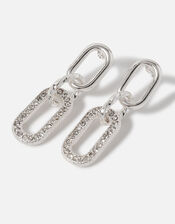 Sparkle Chain Drop Earrings, , large
