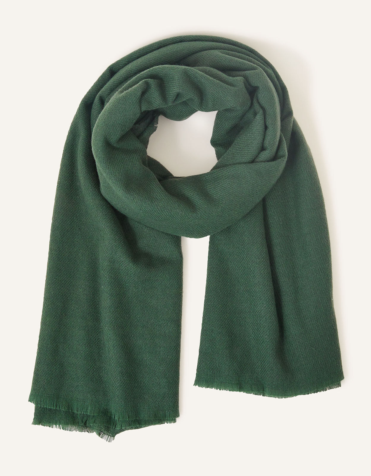 Plain Blanket Scarf Green