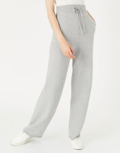Lounge Straight Leg Knit Joggers, Grey (GREY), large