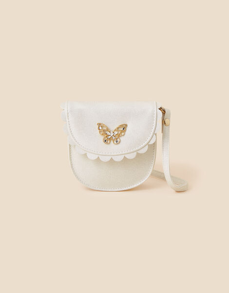 Scallop Edge Butterfly Cross-Body Bag, , large
