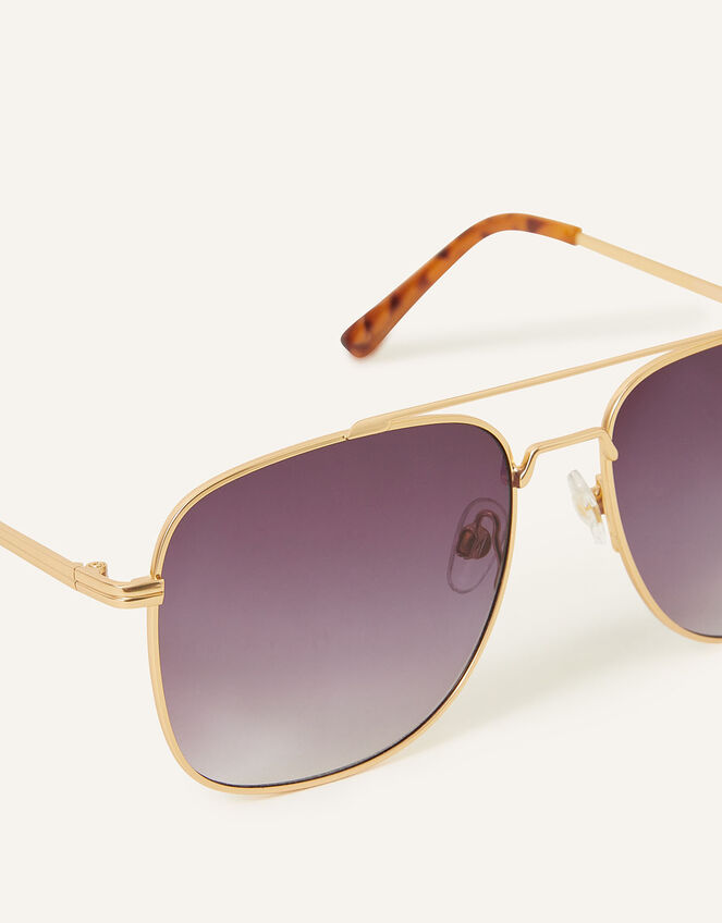 Retro Aviator Sunglasses, , large
