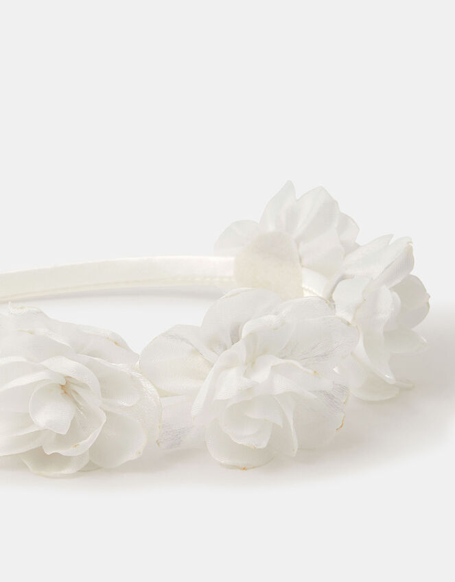 Girls Corsage Flower Crown Headband, , large
